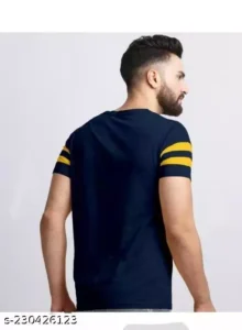 Reguler Fit T-shirts for Casual Party Wear T-shirts (NAVY) - Image 2