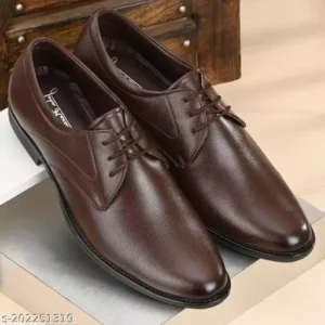 Modern Attractive Men's Trendy Brown Formal Shoes - Image 2