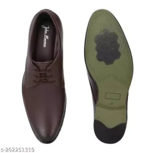 Modern Attractive Men's Trendy Brown Formal Shoes - Image 3