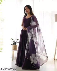 Wine_Flower_Dupatta - Image 2