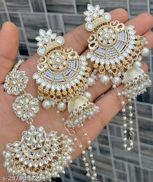 WOMENS TRADITION ERRINGS SET + MANGTIKA FOR WOMENS