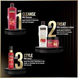 TRESemme Keratin Smooth Shampoo 1 L, With Keratin & Argan Oil for Straighter, Shinier Hair - Nourishes Dry Hair & Controls Frizz, For Men & Women - Image 2