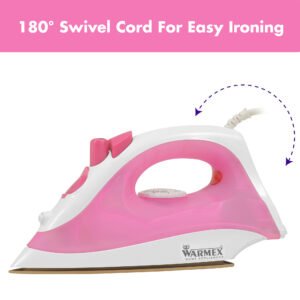 warmex Steam Glide 1200 Watts Steam Iron with auto cut-off technology (Pink) - Image 5