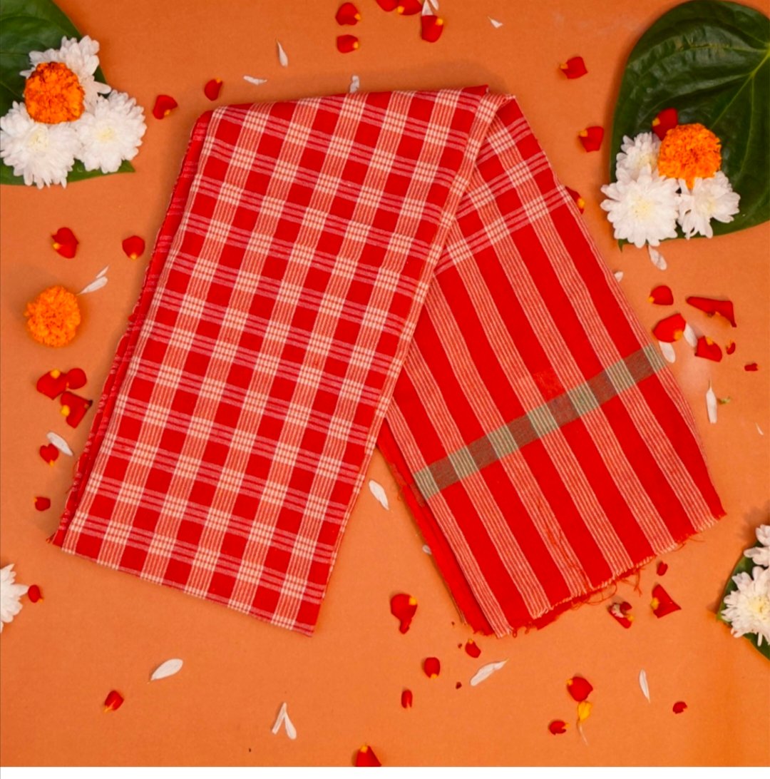 Chhath Pooja Red Gamcha