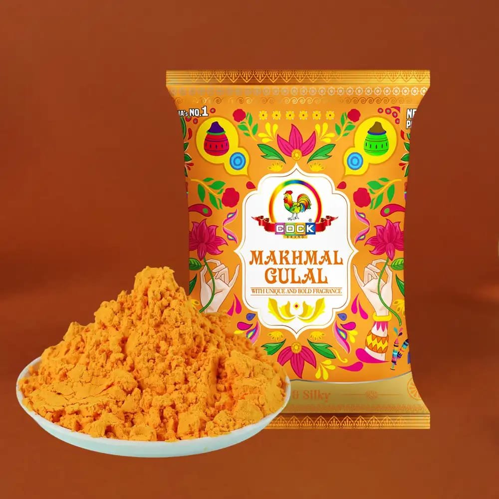 Makhmal Non-Toxic Holi Gulal (Orange) by Cock