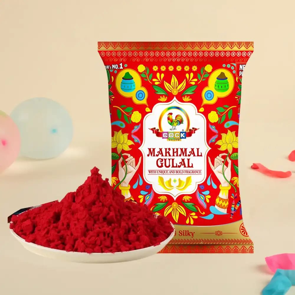 Makhmal Non-Toxic Holi Gulal (Red) by Cock