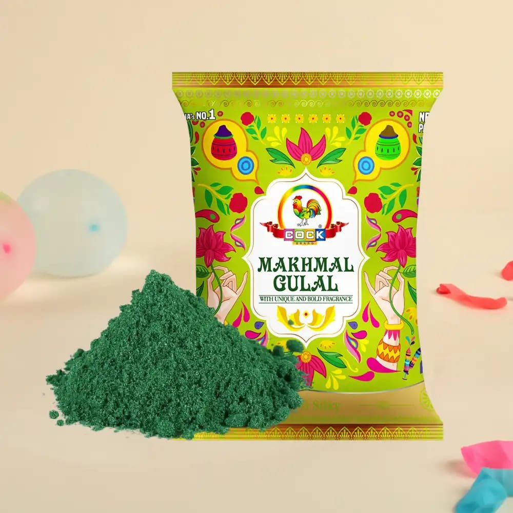 Makhmal Non-Toxic Holi Gulal (Green) by Cock