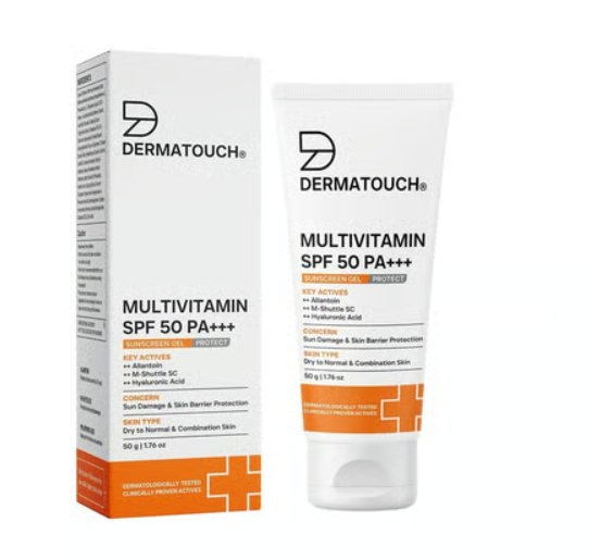 Dermatouch Multivitamin Sunscreen Gel (SPF 50+ PA+++)
